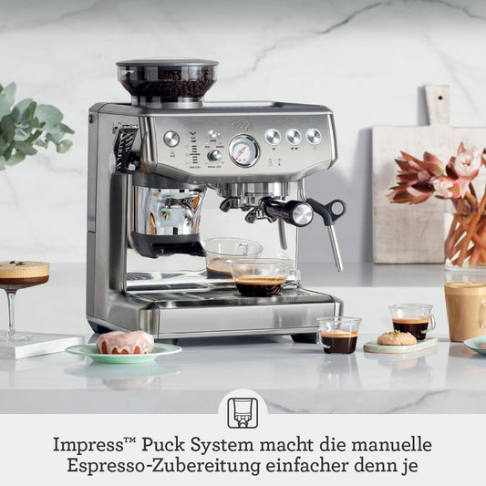 Sage The Barista Express Impress, Schwarzer Edelstahl