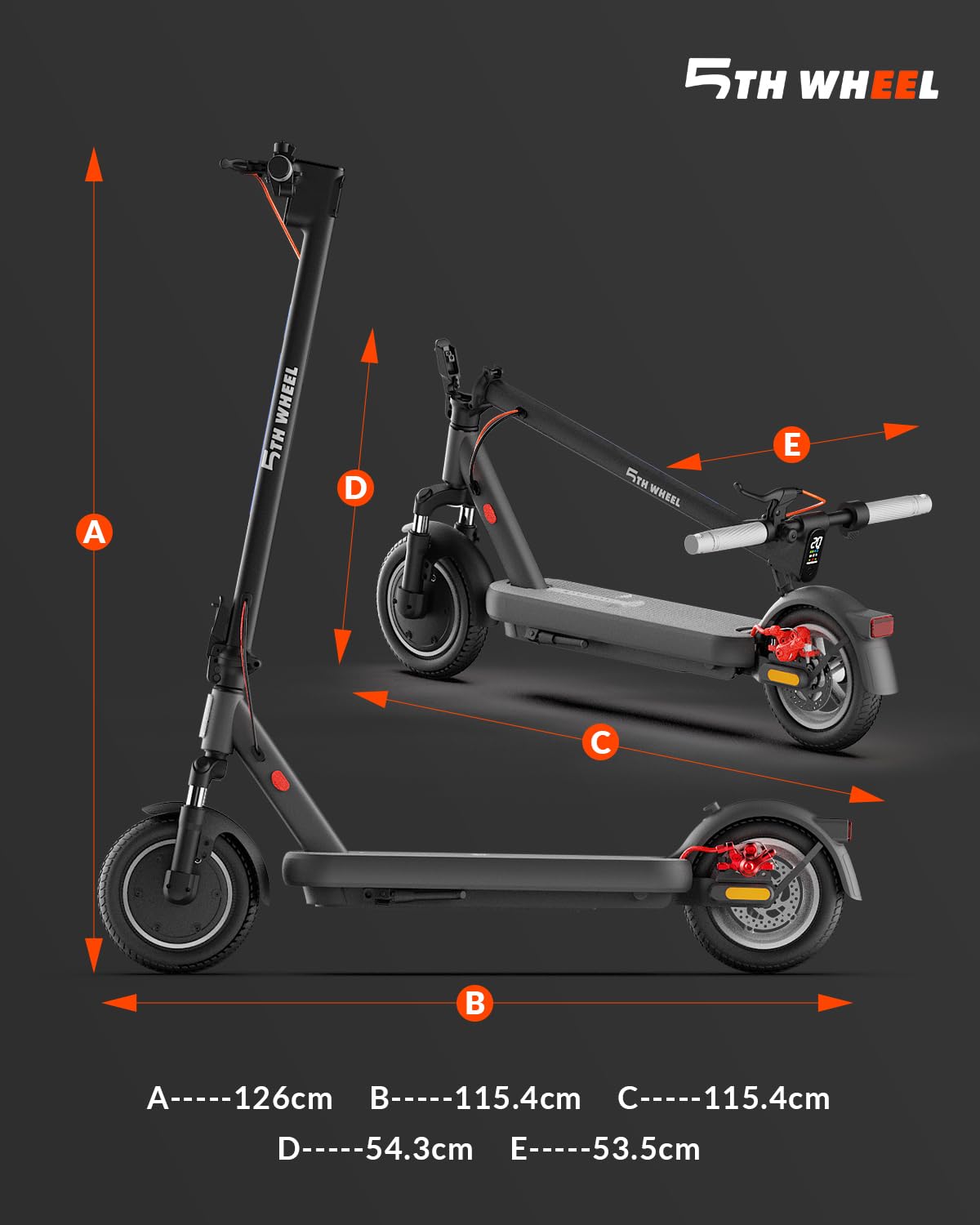 E Scooter mit Straßenzulassung, Vierfache Stoßdämpfung, 10 Zoll, Max 40km Reichweite 20km/h, Elektro Scooter bis 120kg, Blinker, APP-Verbindung, Duales Bremssystem E Roller für Erwachsene Faltbarer
