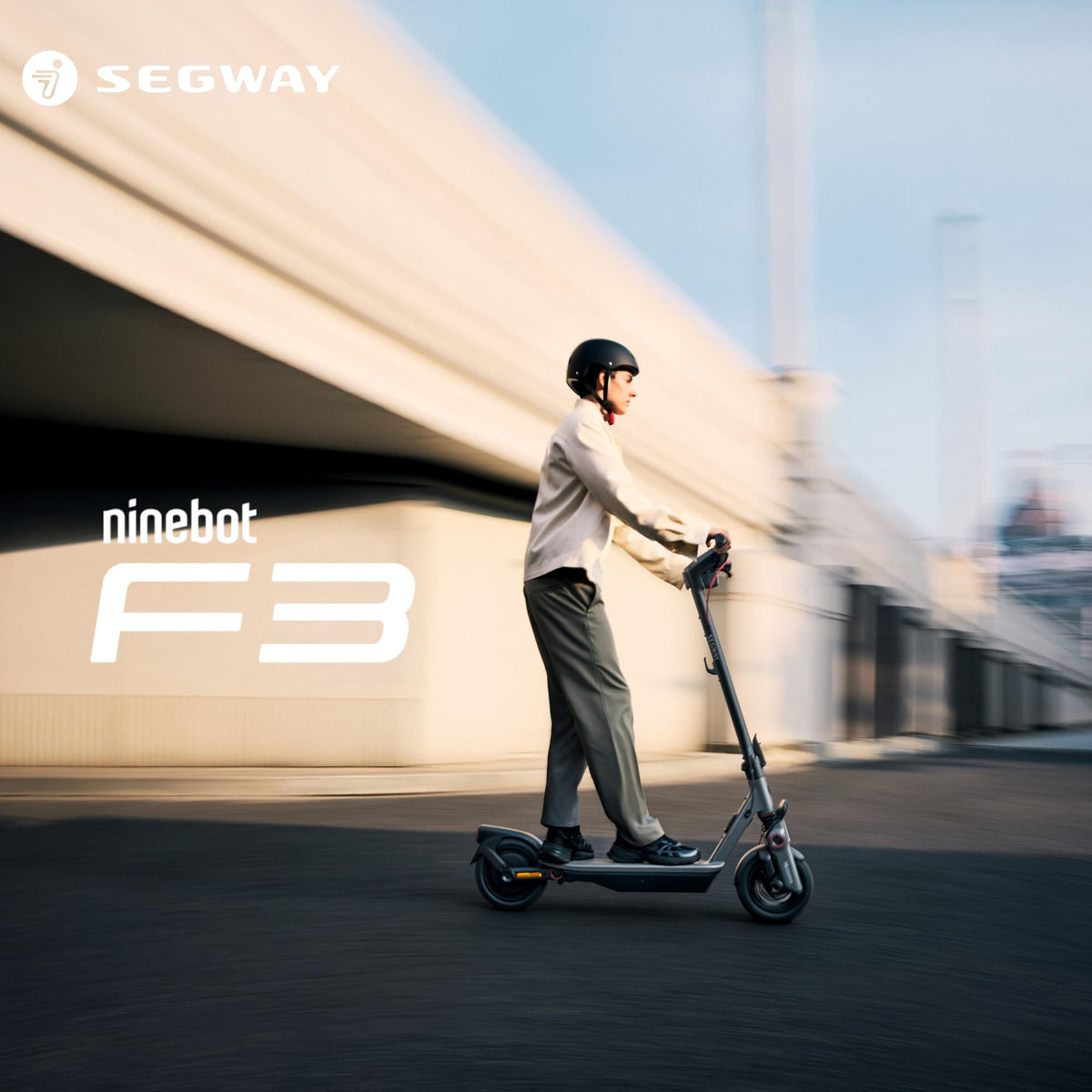 Segway-Ninebot F3 D, E-Scooter mit Straßenzulassung für Erwachsene, 70km Reichweite im Eco-Modus, 120kg Tragfähigkeit, doppelte hydraulische Federung, Smart Display, Schwarz