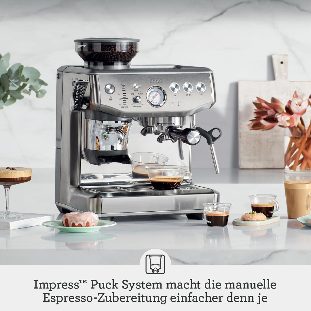 Sage The Barista Express Impress, Kaffeemaschine, Zwetschgenblau