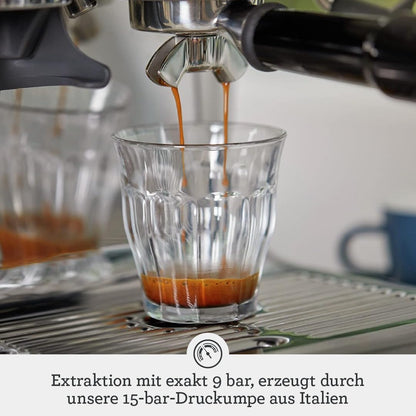Sage The Barista Express, Kaffeemaschine mit manuellem, Schwarzer Sesam