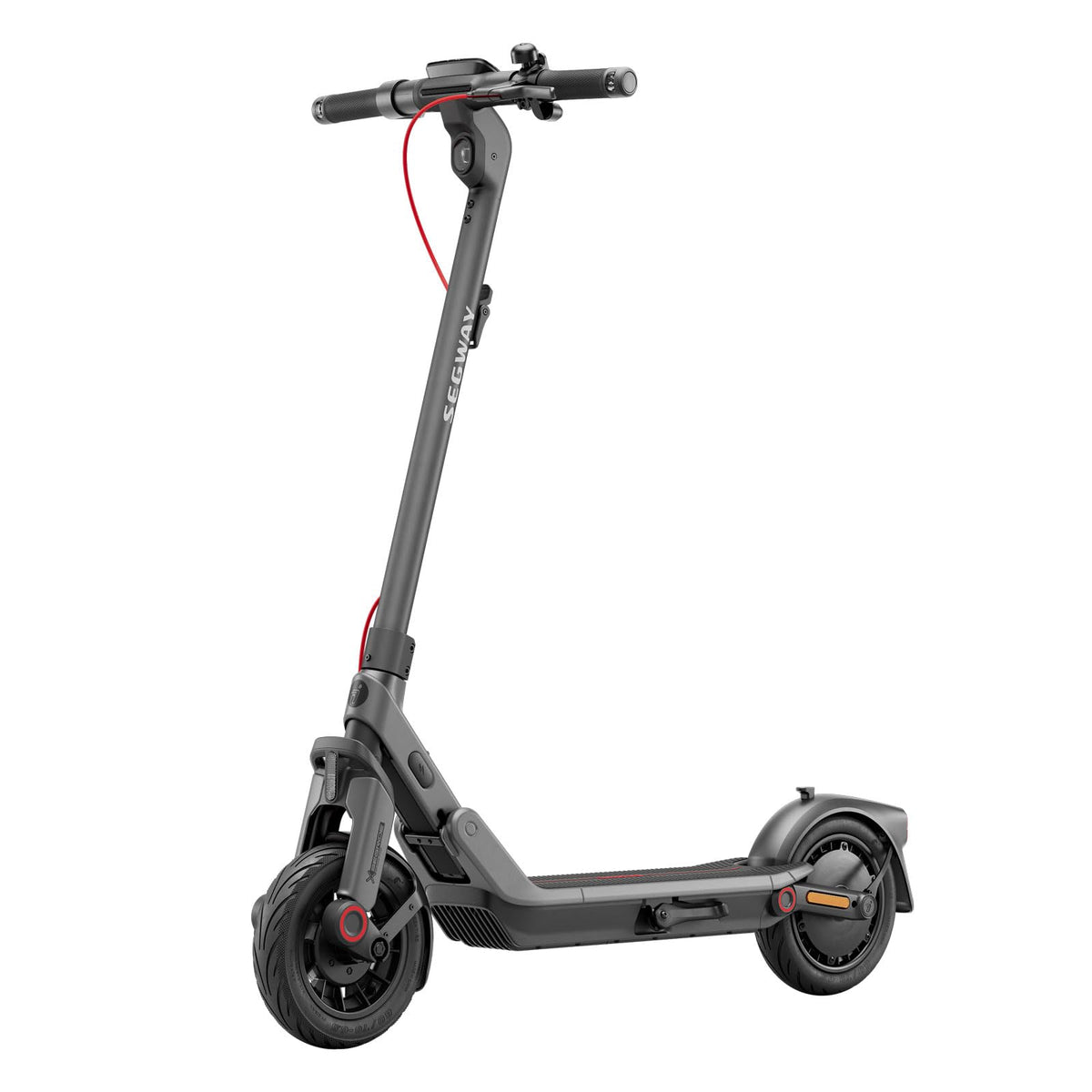 Segway-Ninebot E3 Pro D, E-Scooter Deutscher Straßenzulassung, 55 km Eco Modus Reichweite, 47km Sport Modus Reichweite, Federung vorne & hinten, 800 W Motor, faltbar, 17,9 kg, 10-Zoll Reifen, IPX5