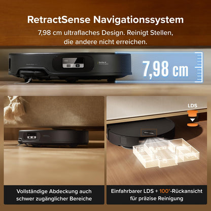 roborock Qrevo Edge 2 Robot Vacuum Cleaner with Mop Function, 25,000Pa
