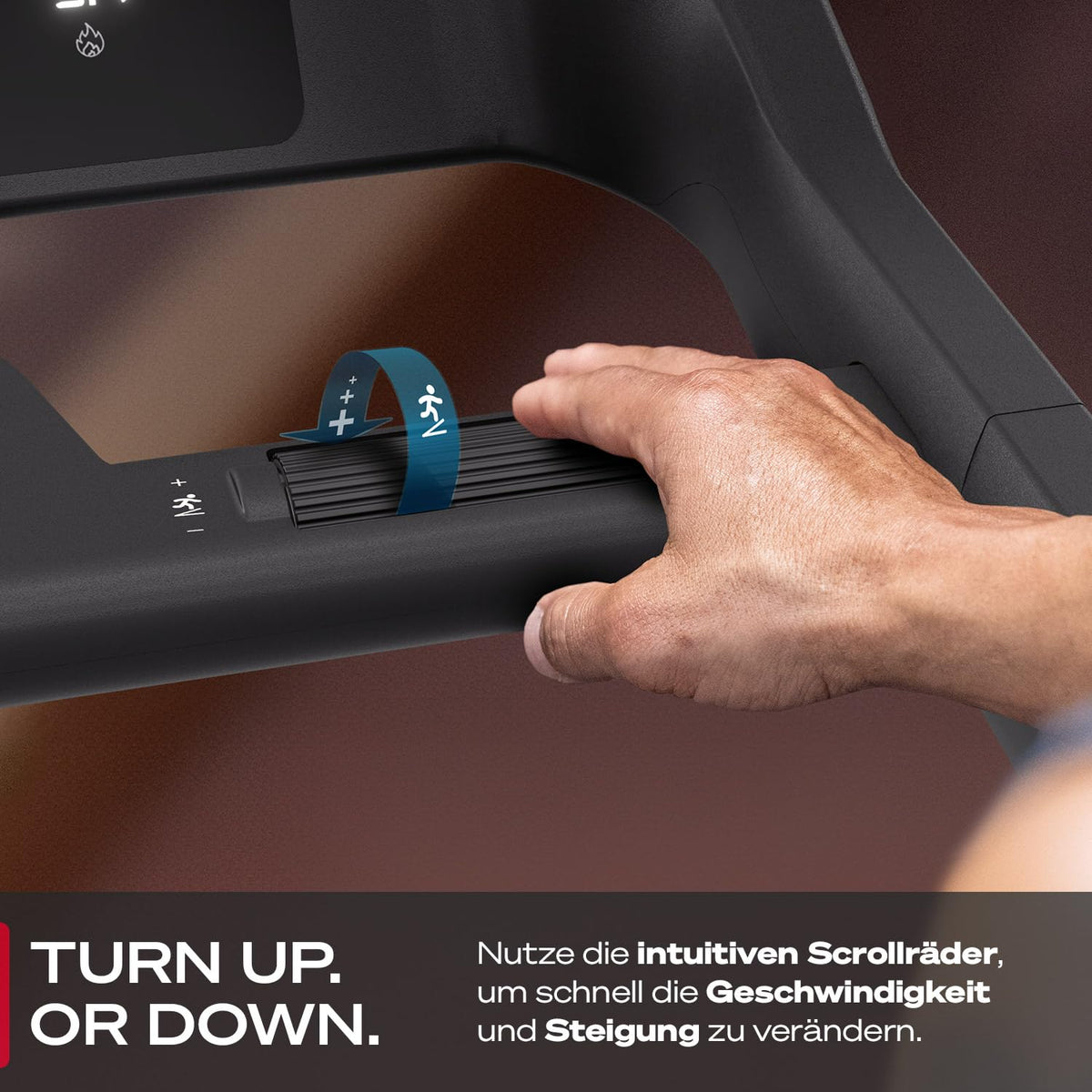 Sportstech sTread Lite Laufband für Zuhause klappbar bis 150 kg & 20 km/h – Treadmill mit 16% Steigung, 7 PS Motor, extra große Lauffläche, LED-Display, App-kompatibel, sPulse Pulsgurt inkl.