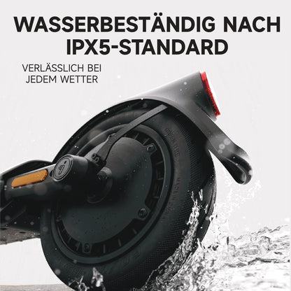 Segway-Ninebot E3 D E-Scooter für Pendler mit Straßenzulassung, 45km Reichweite (37km bei 20km/h), 800W Motor, faltbar & leicht (17,5kg), Federung vorne & hinten, 10-Zoll Reifen, IPX5